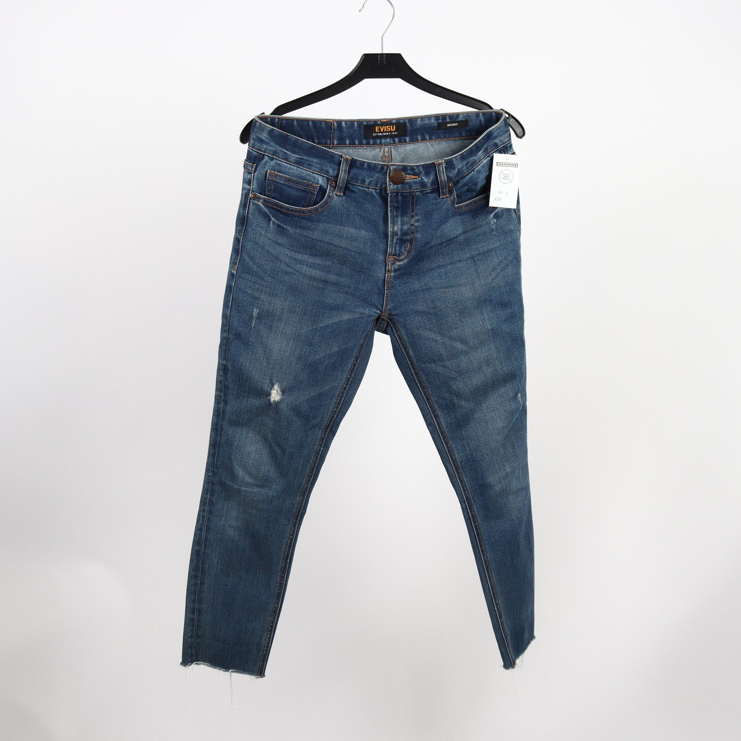 Jeans, Evisu, blå, stl. M