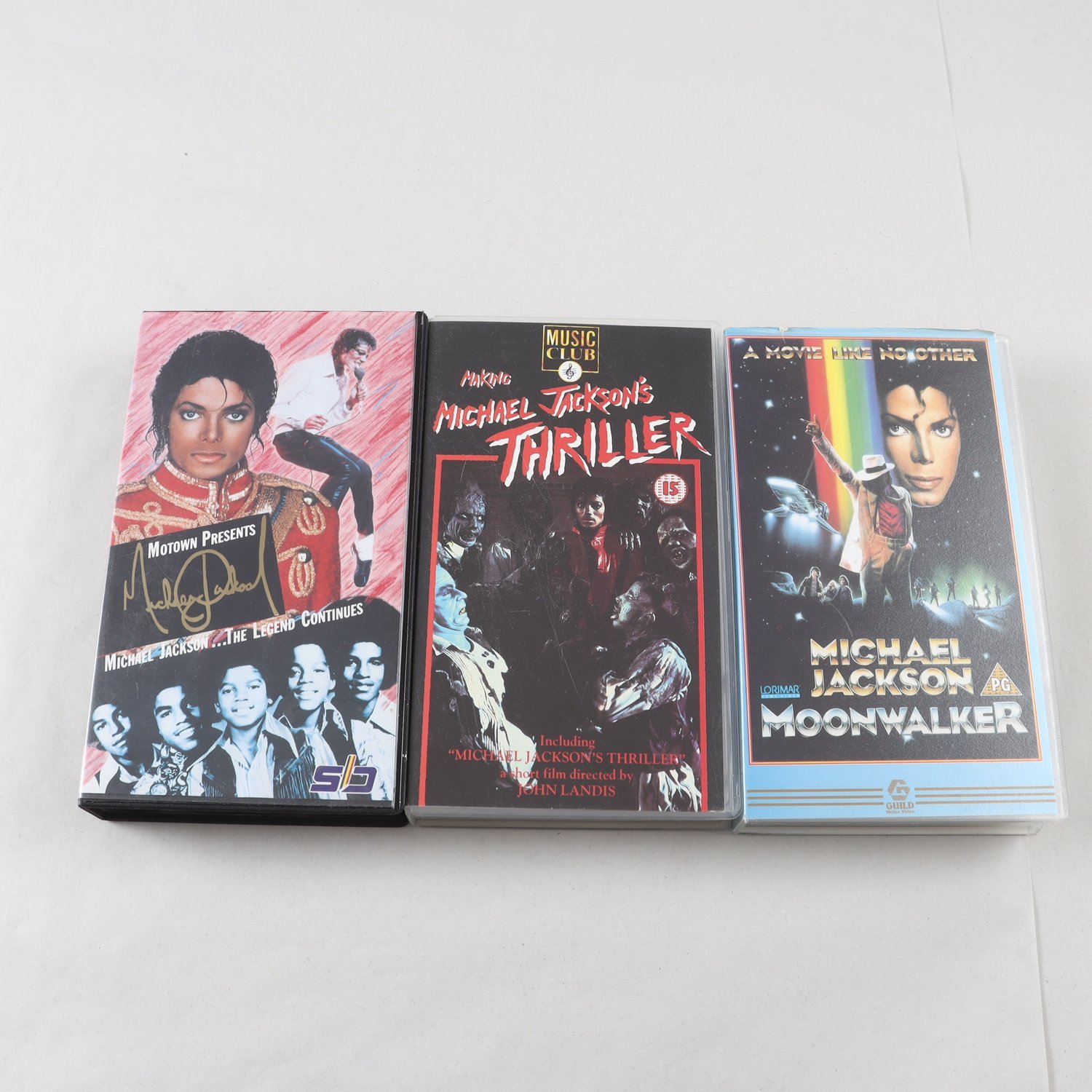 VHS Michael Jackson, 3 titlar