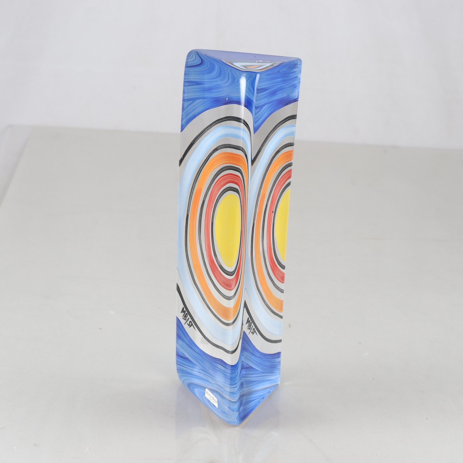 Skulptur, glas, Monica Backström, Kosta Boda. Samfraktas ej.