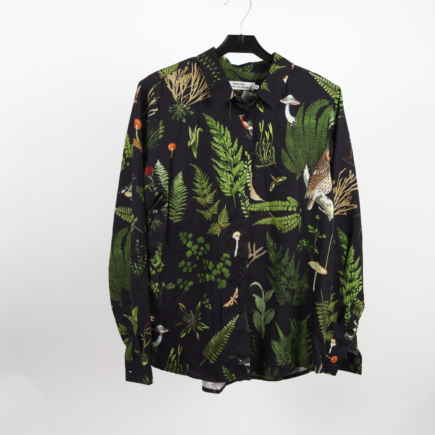 Blus, Dedicated, flerfärgad, mönstrad, stl. M