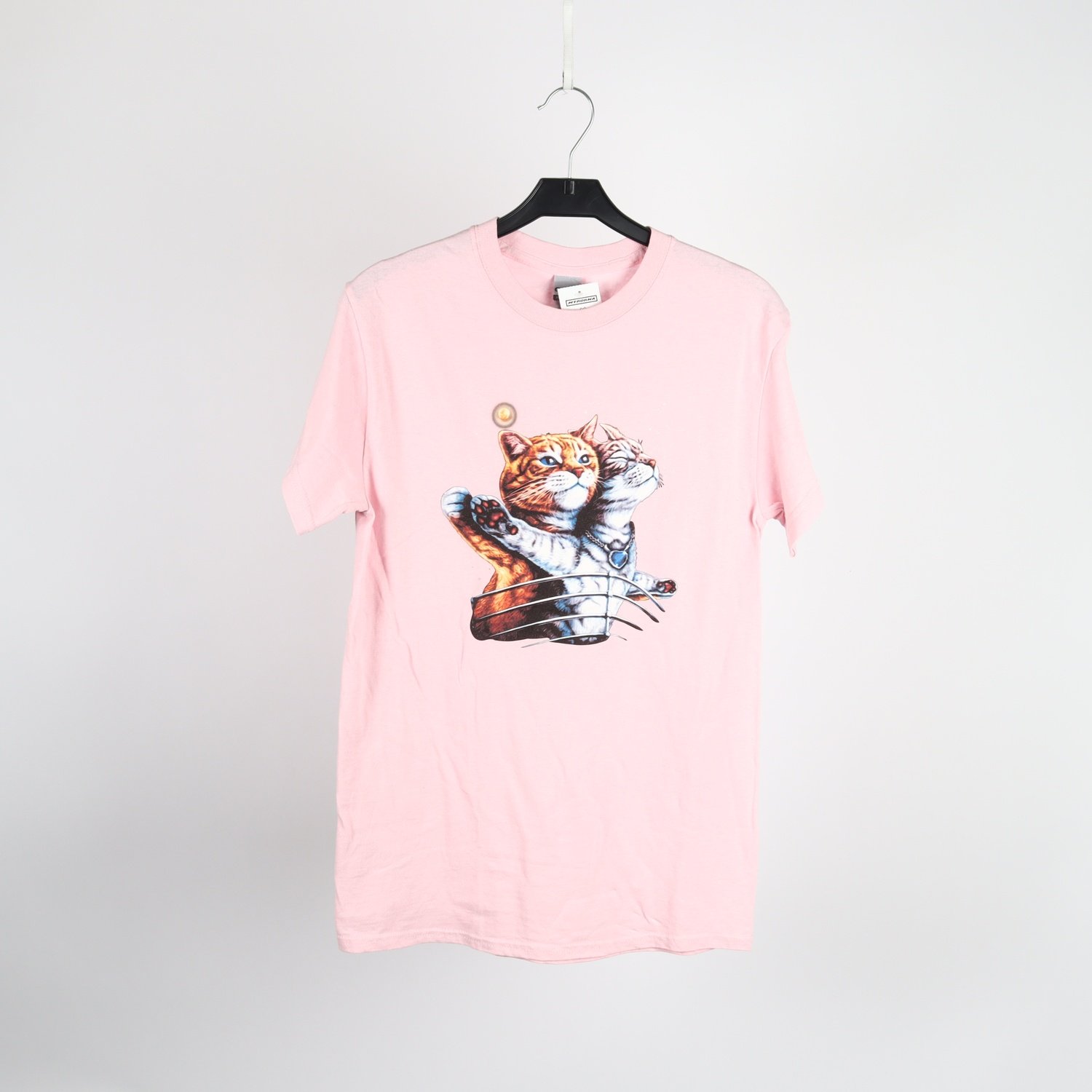 T-shirt, Gildan, rosa, katter, stl. S