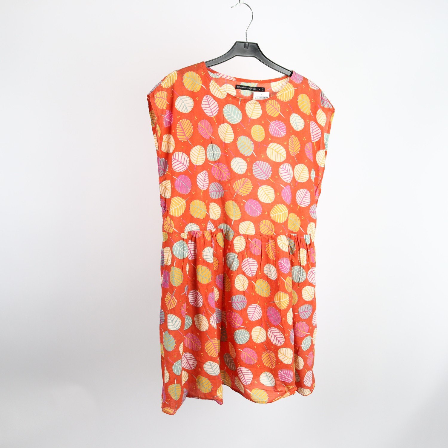 Klänning, Gudrun Sjödèn, orange, mönstrad, stl. M