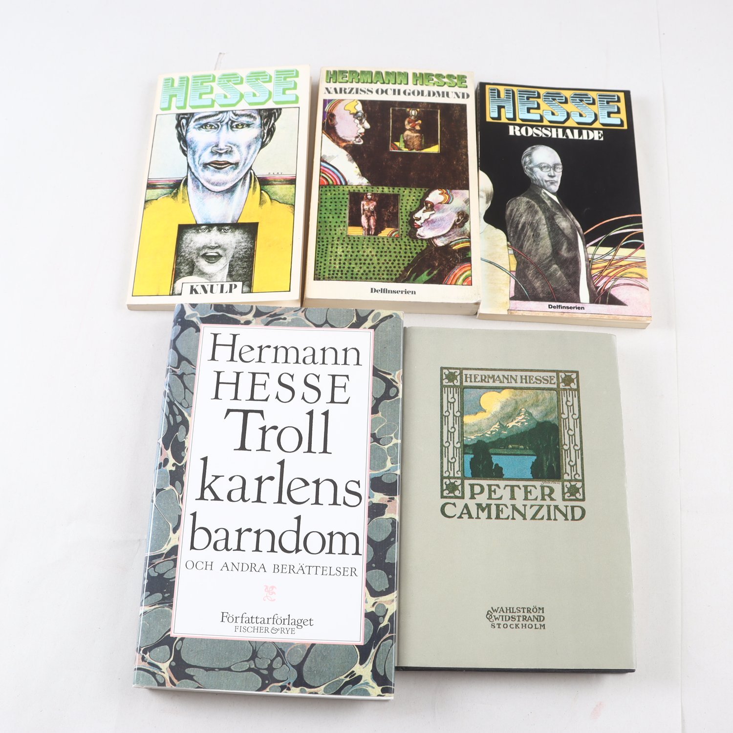 Hermann Hesse, bokpaket med 5 volymer