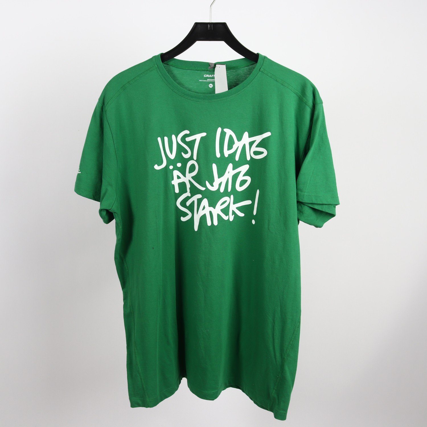 T-shirt, Craft, ”Just Idag Är Jag Stark”, grön, stl. XL