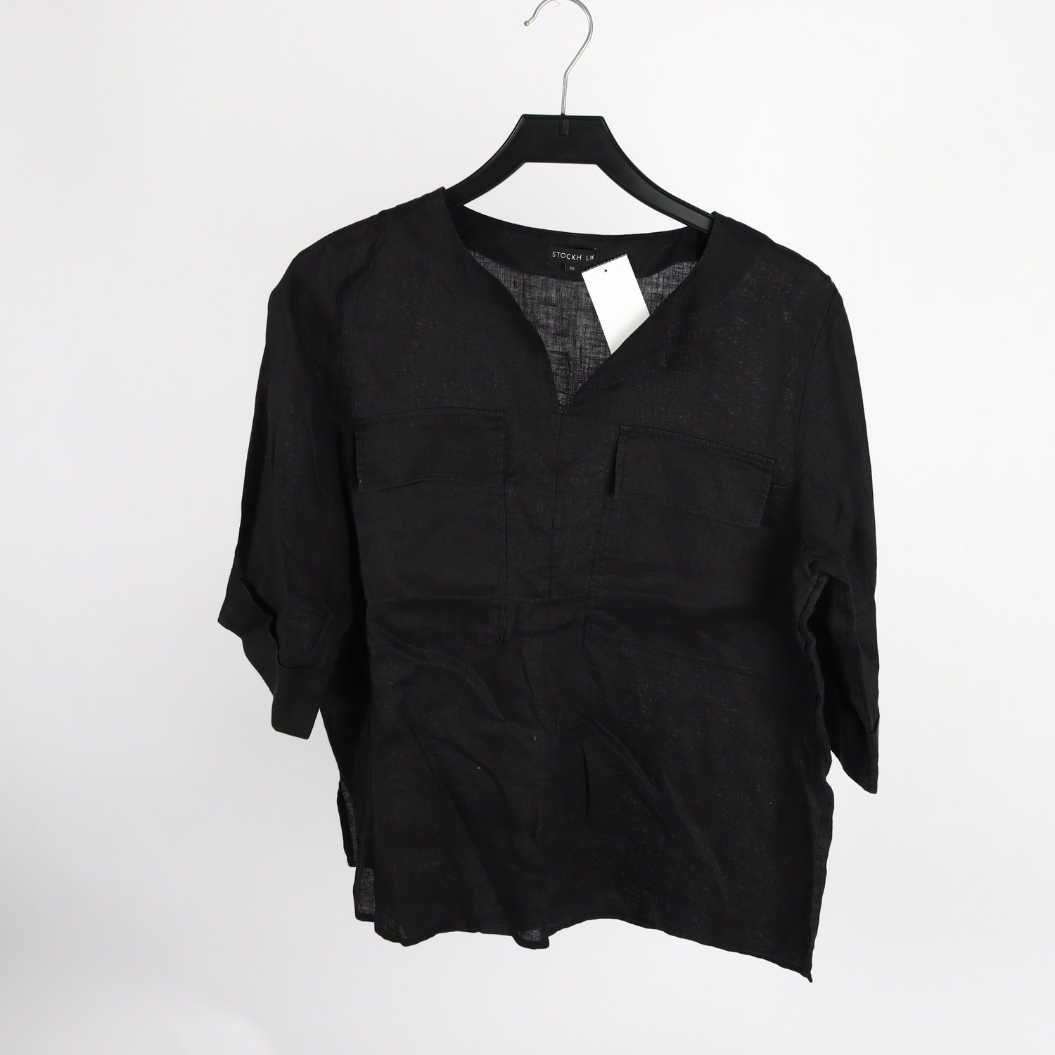 Blus, STOCKH LM, svart, stl. 40