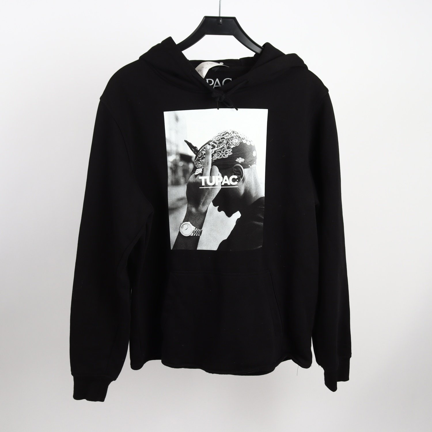 Hoodie, Tupac, svart, stl. XL