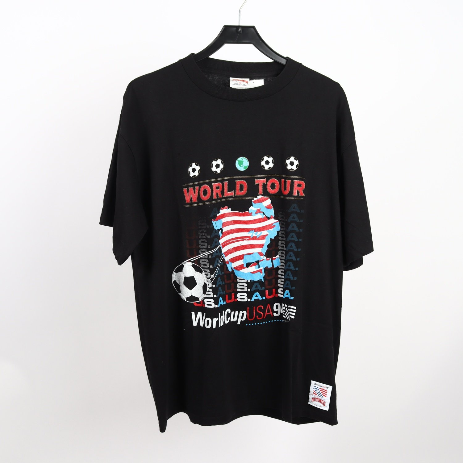 T-shirt, Nutmeg Mills, World Cup USA 94″, svart, stl. XL