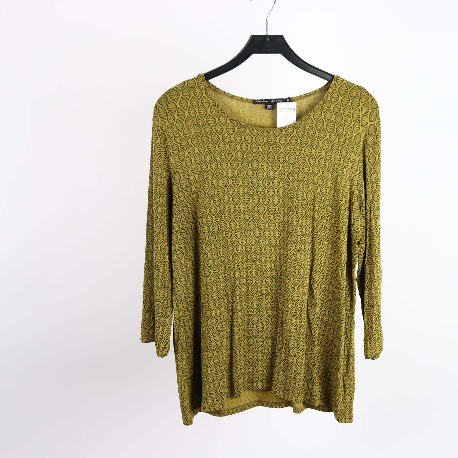 Tröja, Gudrun Sjödèn, grön, mönstrad, stl. XL