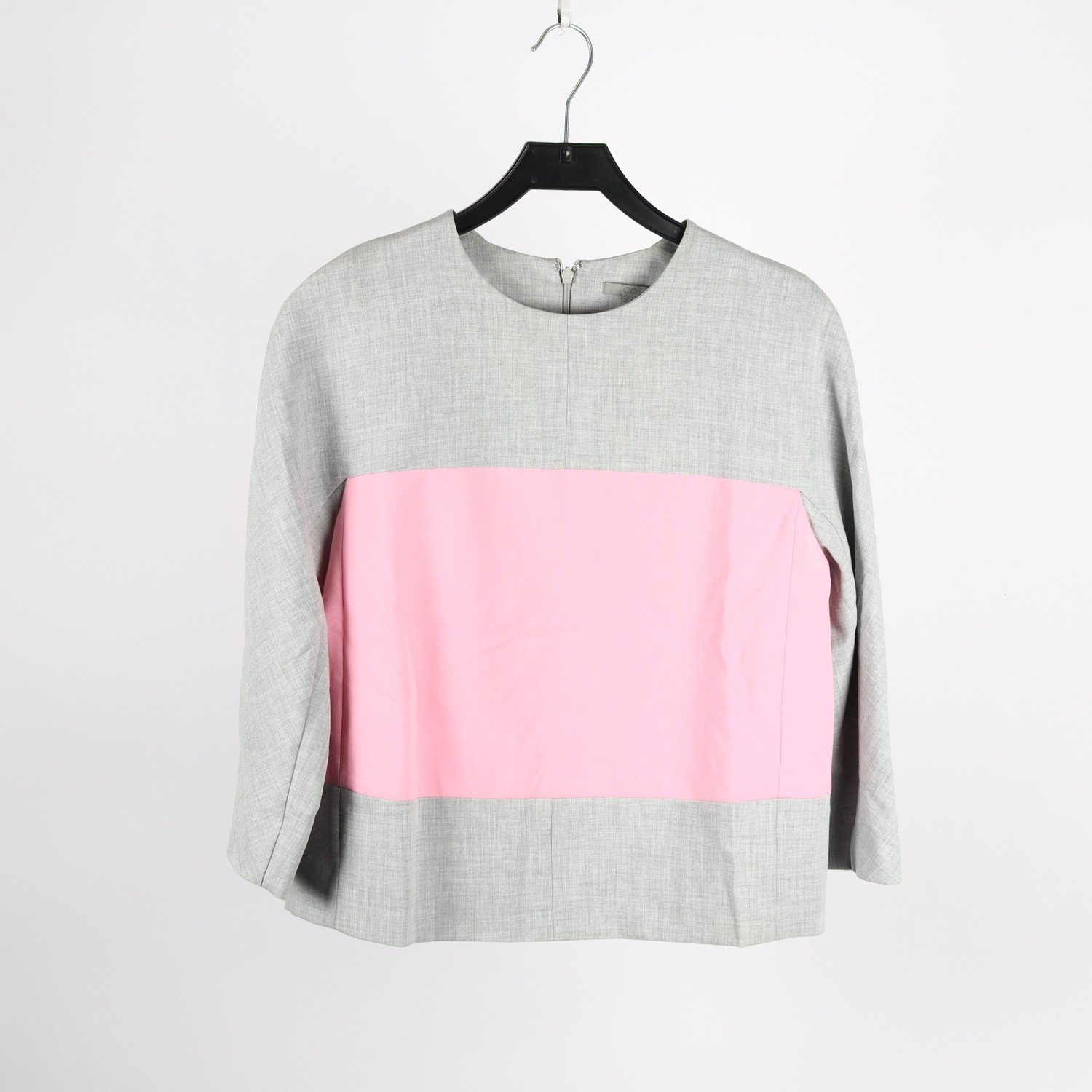 Blus, COS, grå, rosa, stl. 38