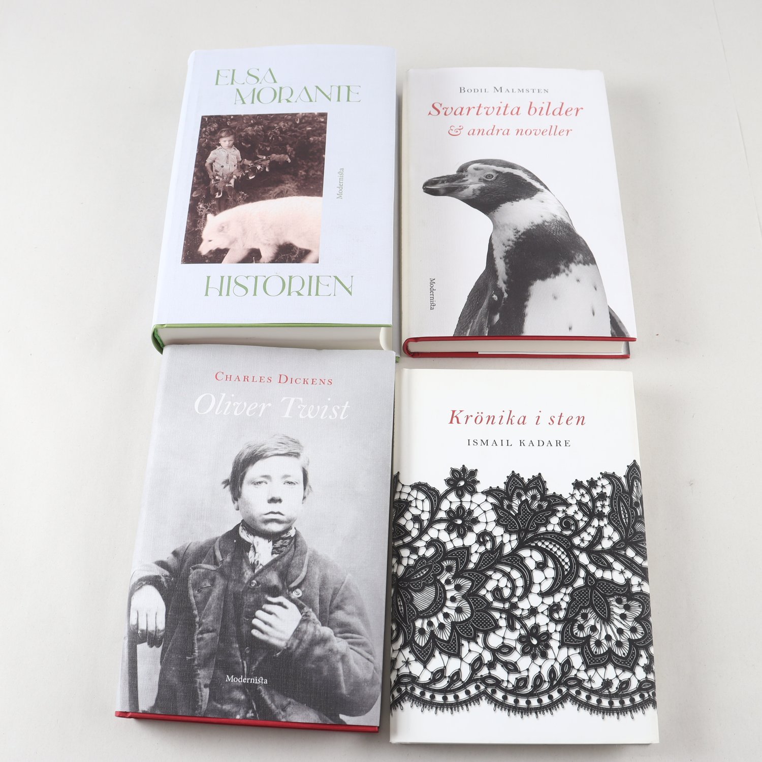 Klassiker från Modernista, 4 vol: Morante, Malmsten m.m. Samfraktas ej.