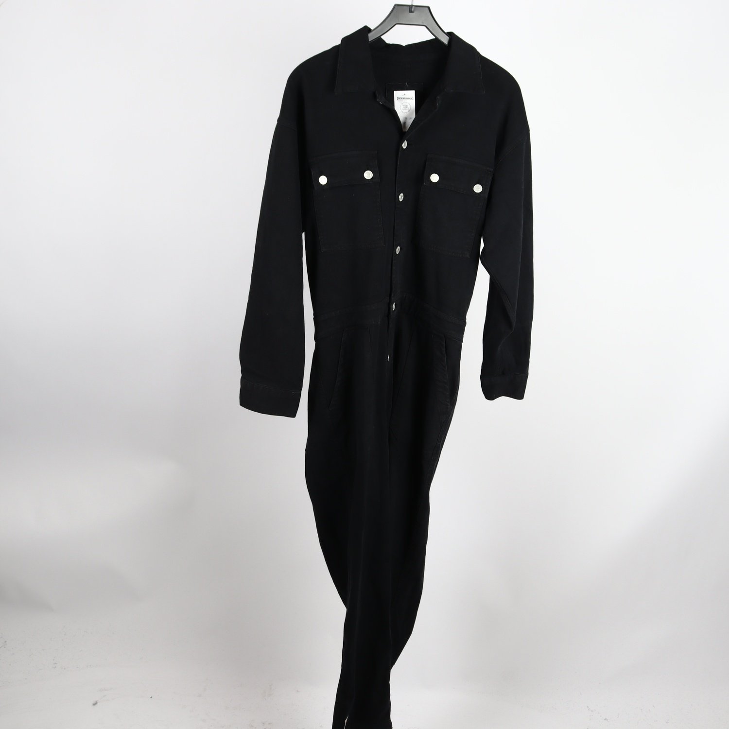 Byxdress, denim, Mikuta, svart, stl. XL