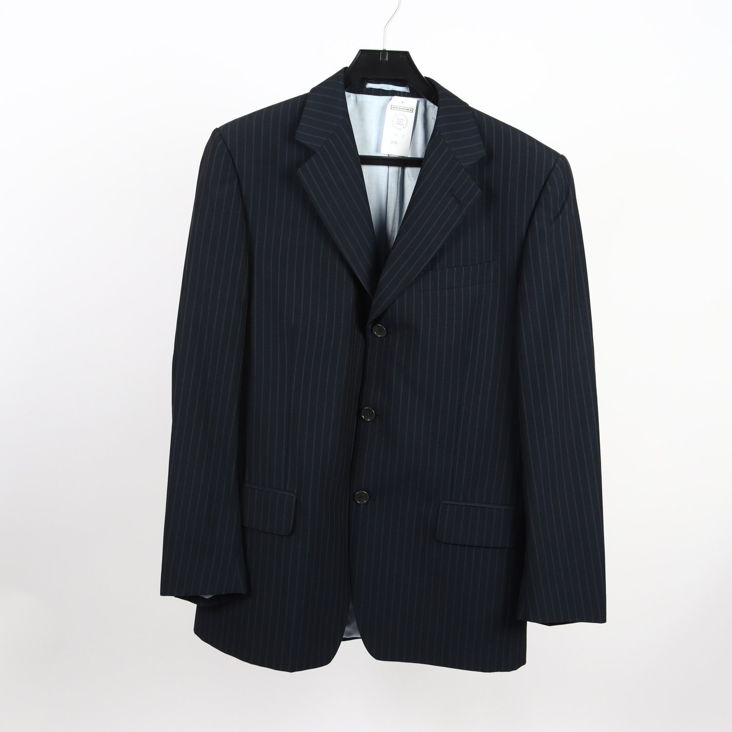 Kavaj, Ermenegildo Zegna, blå, randig, stl. 48