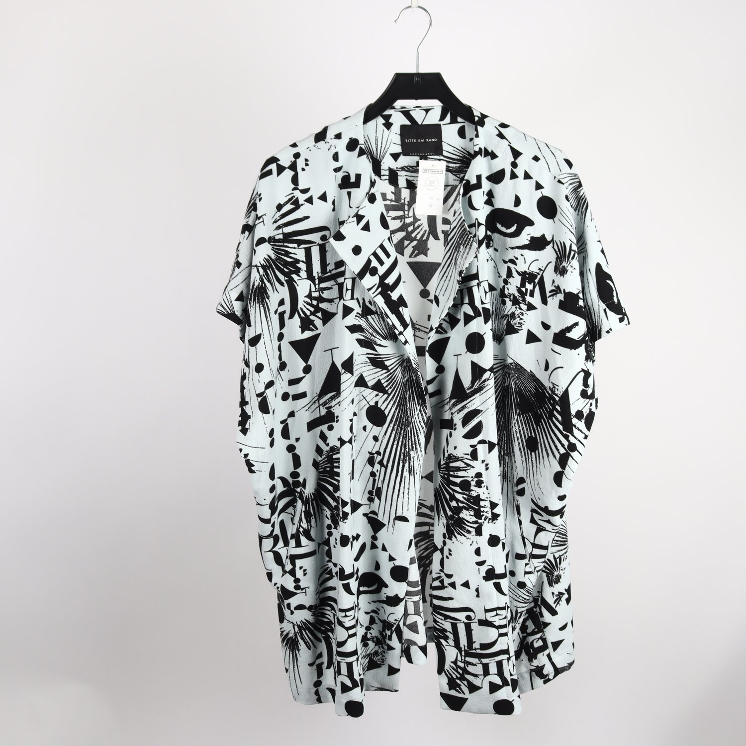 Kimono jacka, Bitte Kai Rand, blå, svart, stl. XL