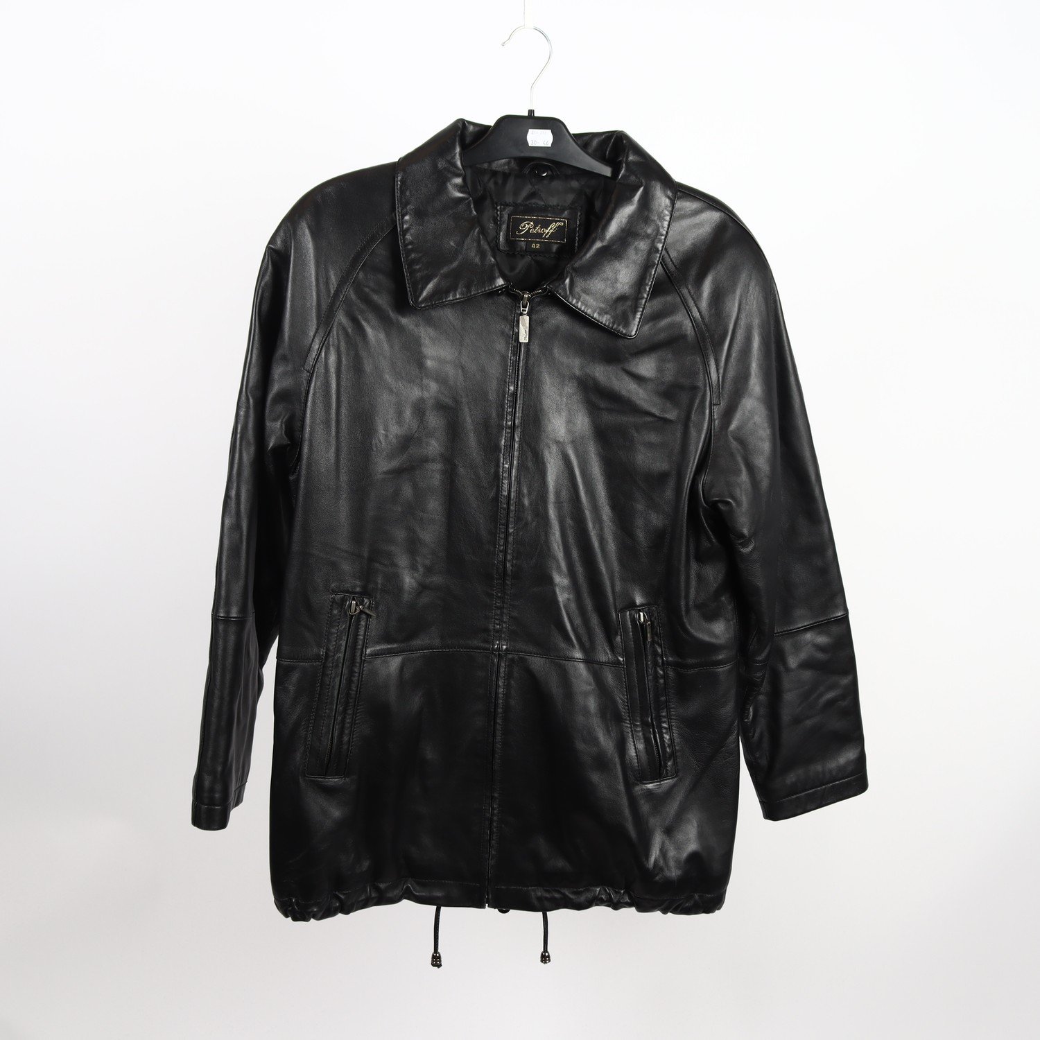 Skinnjacka, Petroff, vintage, 100% läder, stl. 42