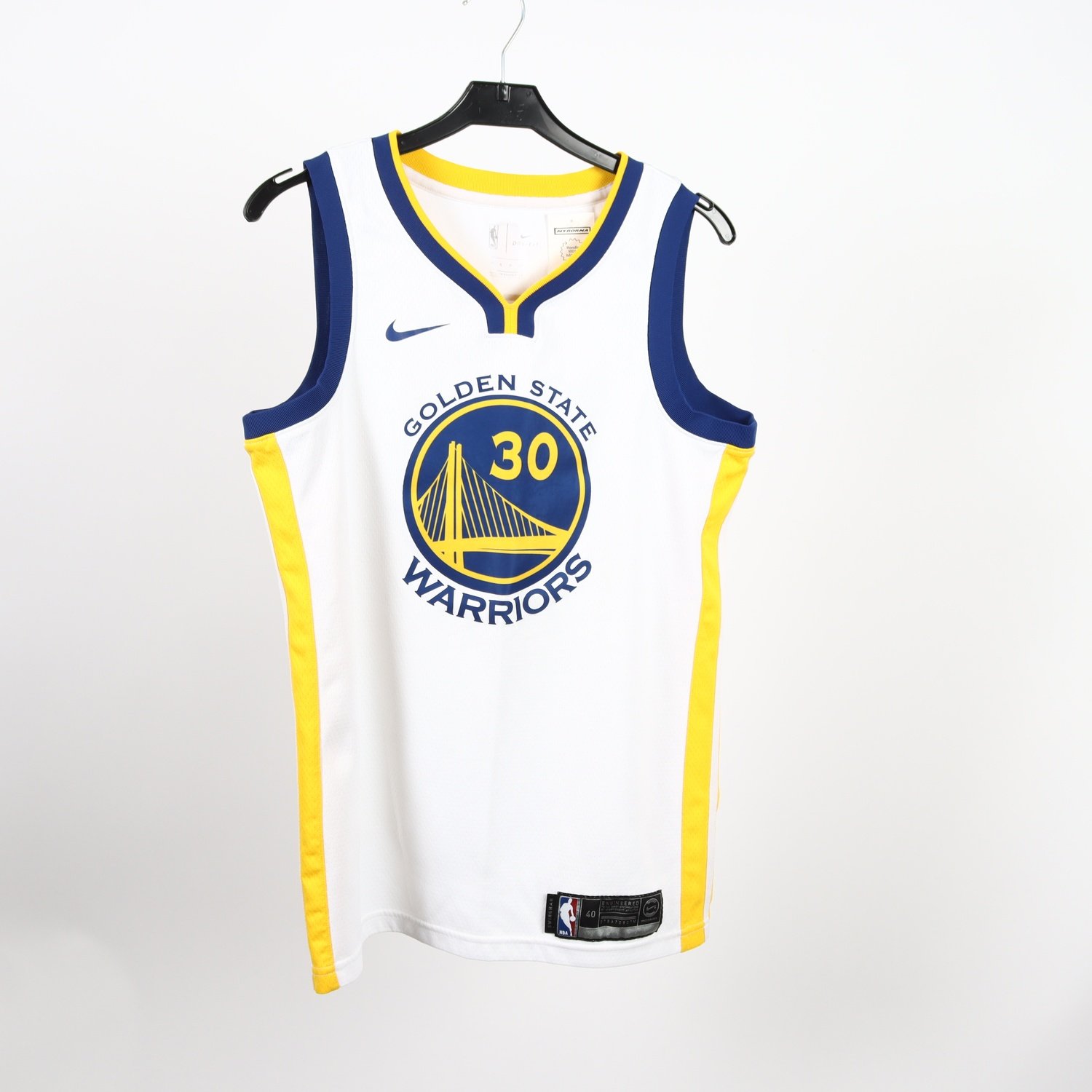 Basketlinne, Nike, Warriors, Curry 30 vit, stl. S