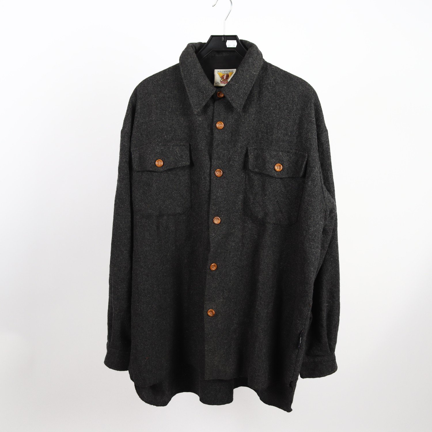 Skjorta, Wilderness Wear, vintage, 100% ull, stl. XXL