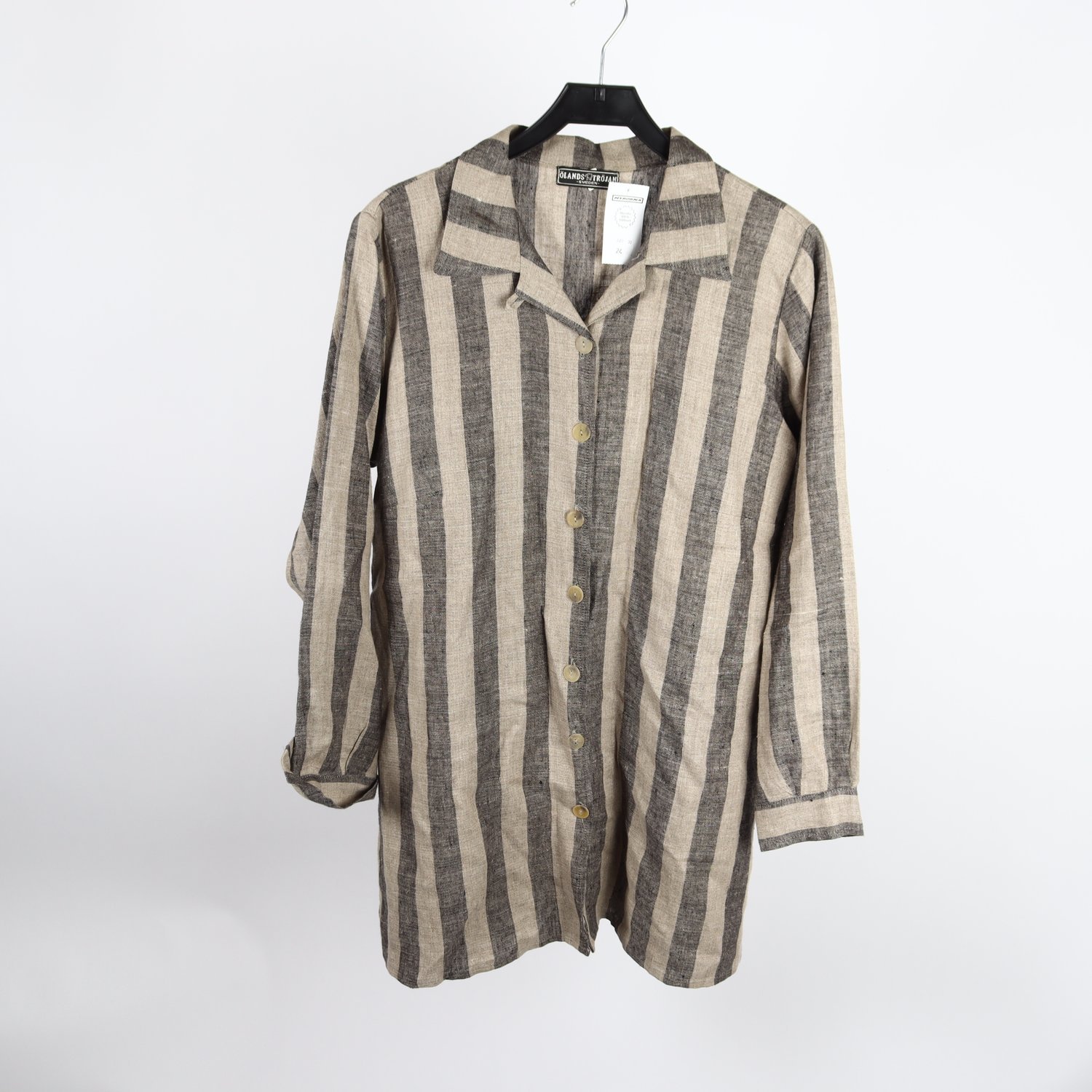 Tunika, Ölands Tröjan, beige, svart, randig, stl. XL