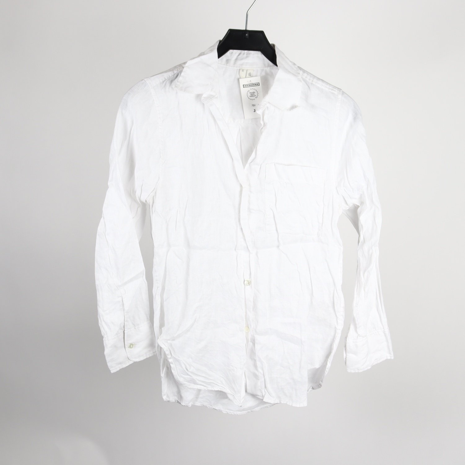 Blus, Arket, vit, stl. 34