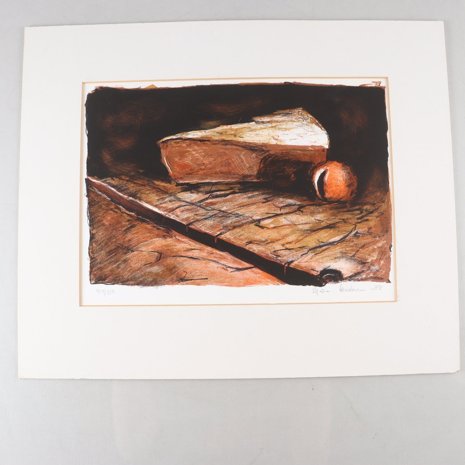 Färglitografi, Björn Krestensen, (f. 1951), sign. 44/150. Samfraktas ej.