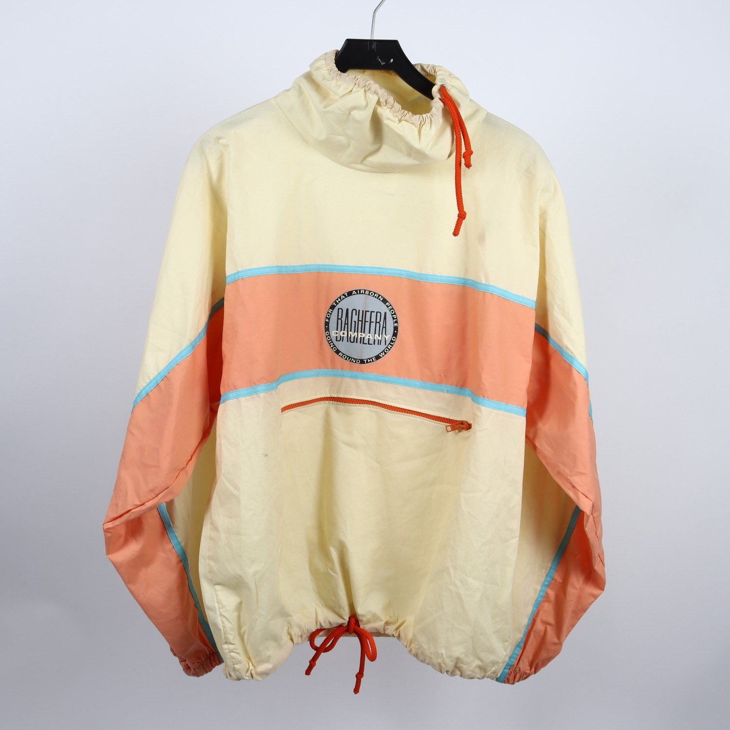 Anorak, vintage, Bagheera Company, gul, orange, stl. XL