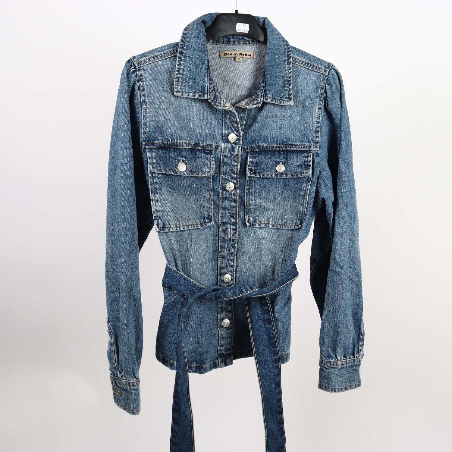 Jeansskjorta, Denim Rebel, stl. L