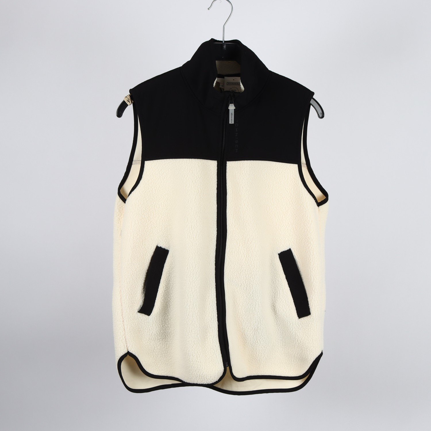 Väst, Röhnisch. offwhite, svart, stl. M