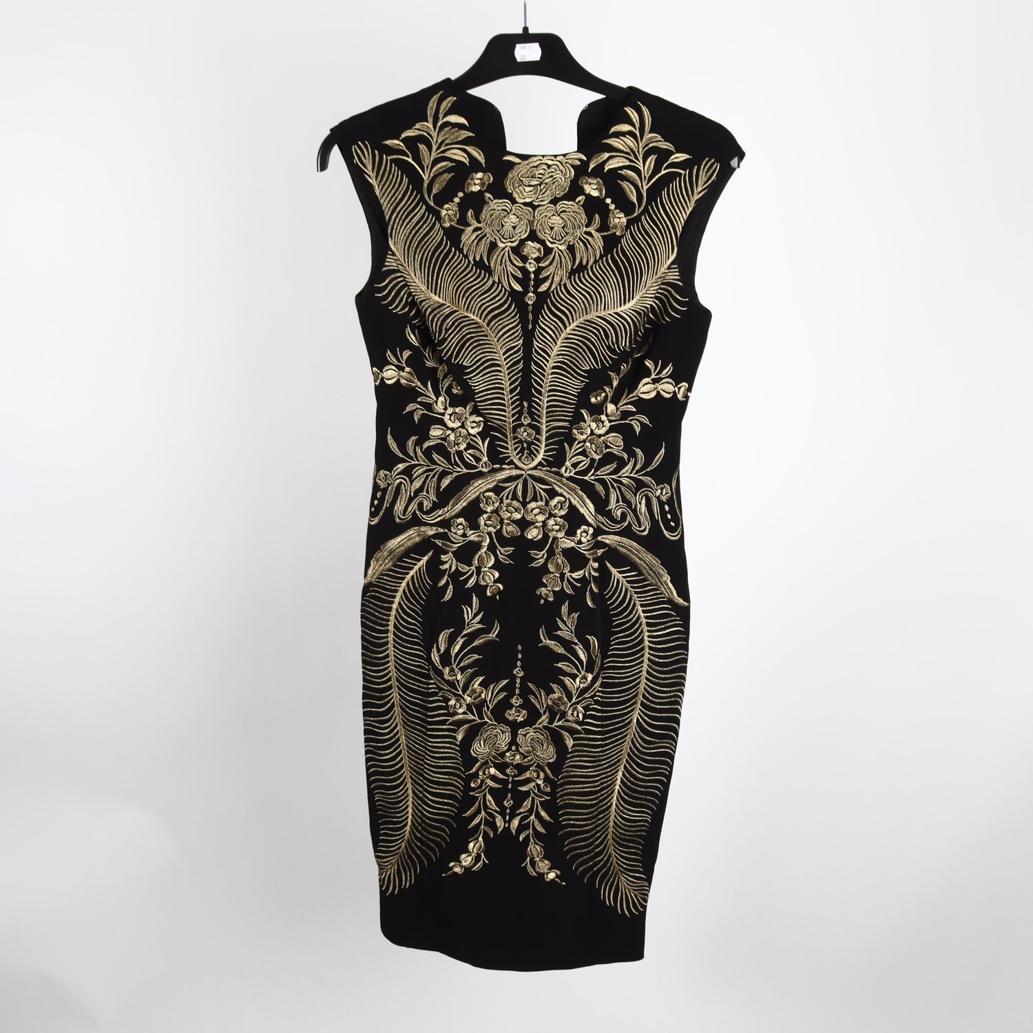 Klänning, Karen Millen, svart, guld, stl, 36