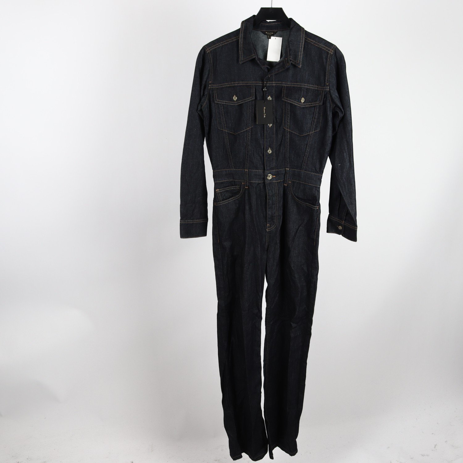 Byxdress, denim, Massimo Dutti, blå, stl. S