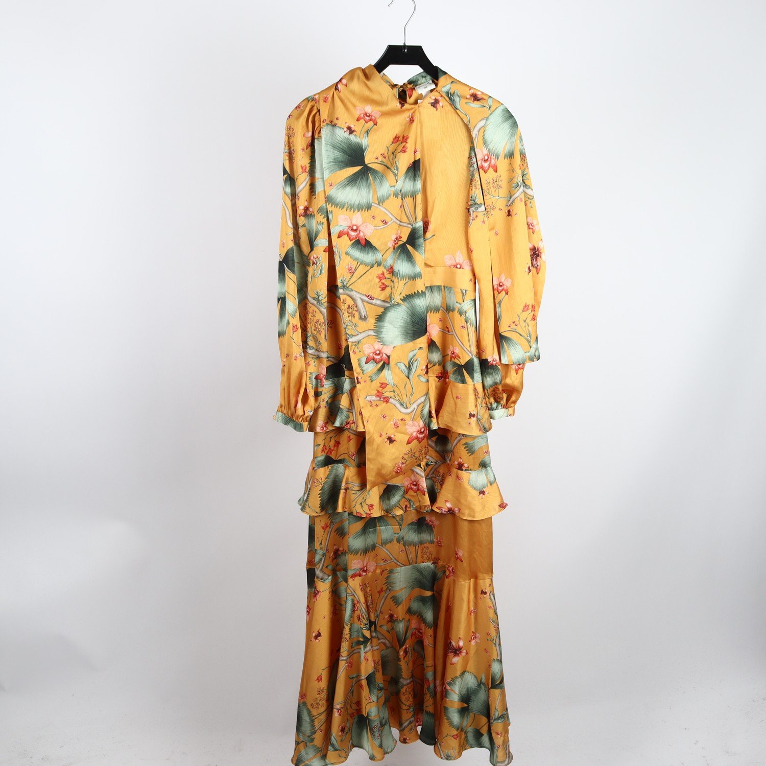 Klänning, Johanna Ortiz x H&M, mönstrad, stl. 36