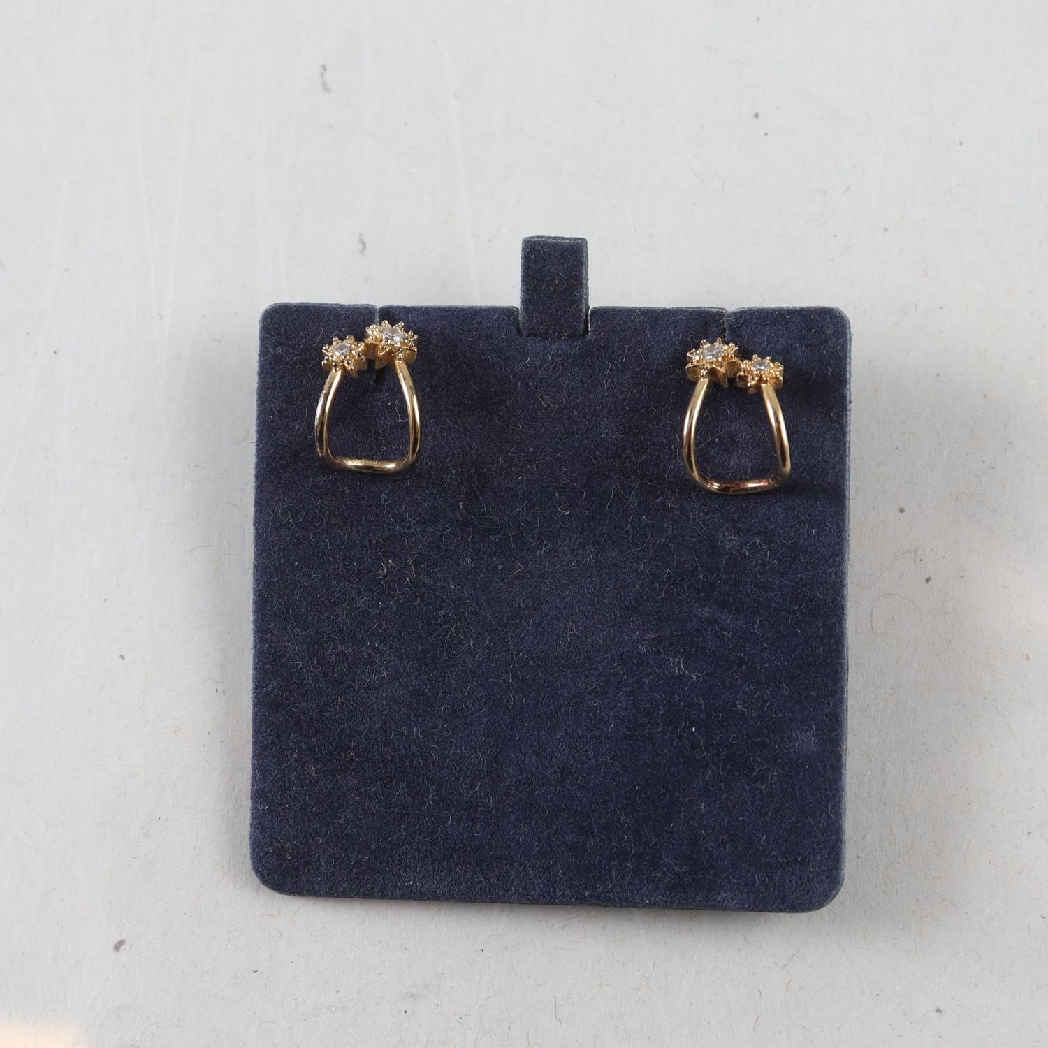 Örhängen, Guldöverdraget Silver, Sten, Brv: 1,8 g