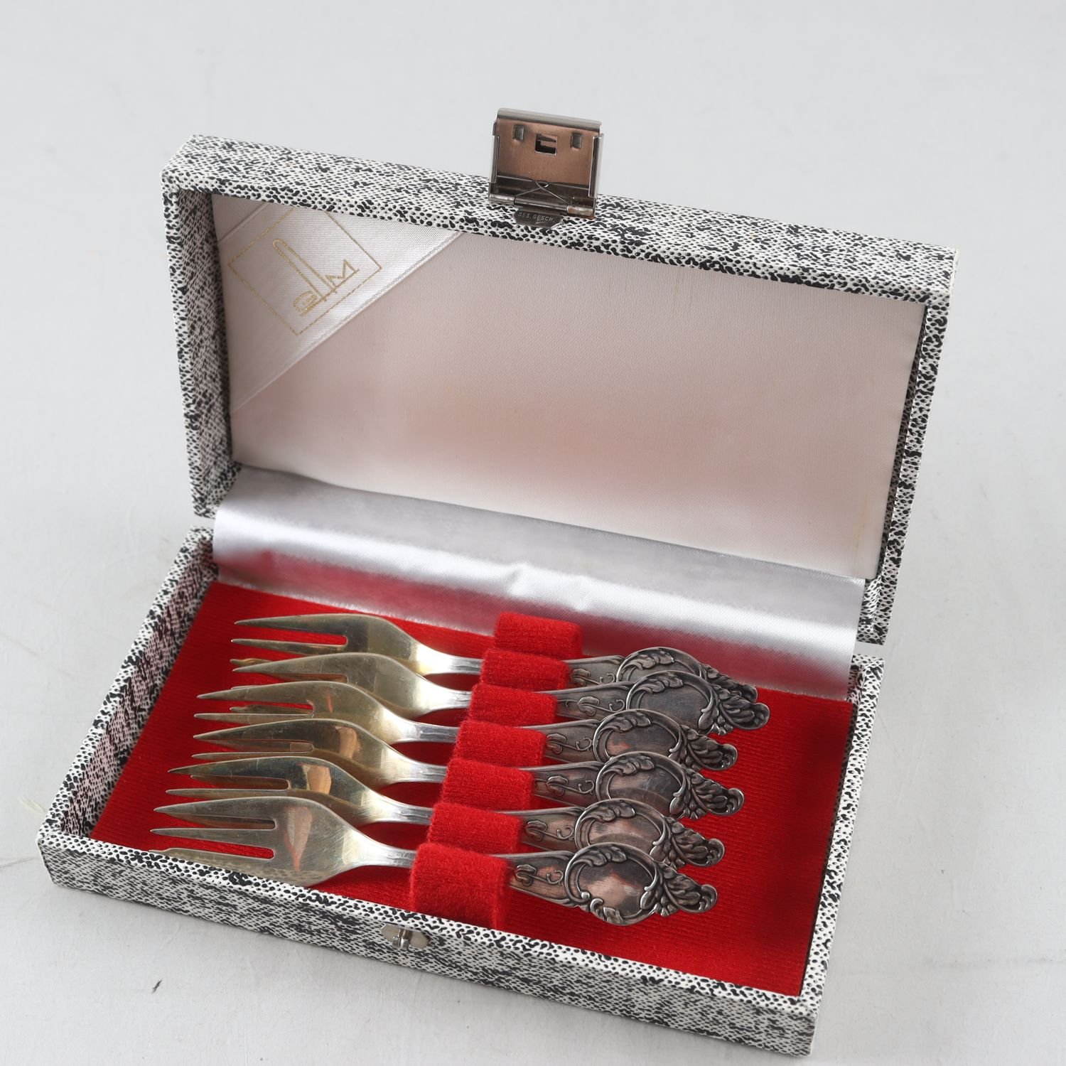 Efterrättsgafflar, sterlingsilver, 925, 6 st