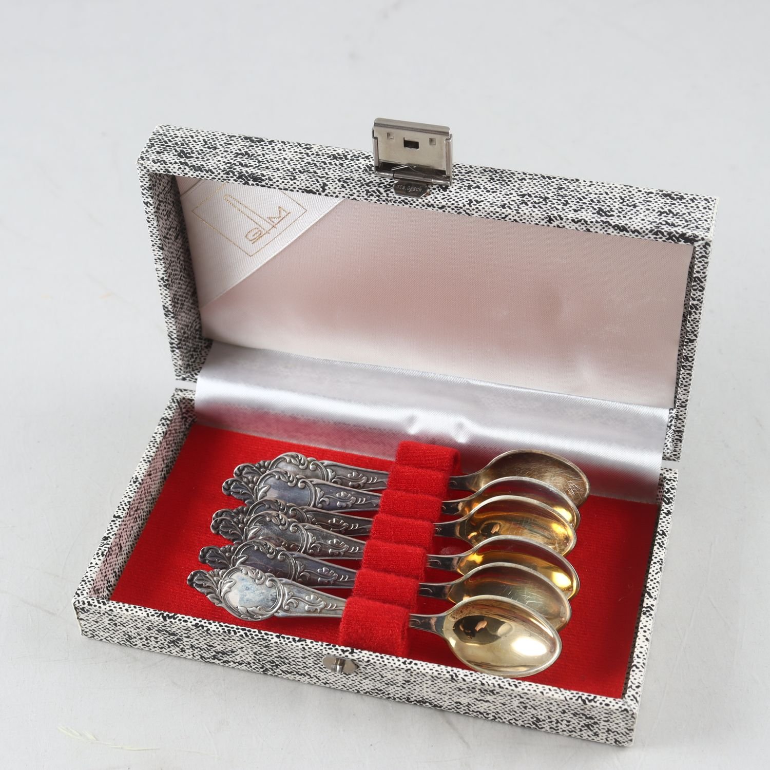 Kaffeskedar, sterlingsilver 925, 6 st