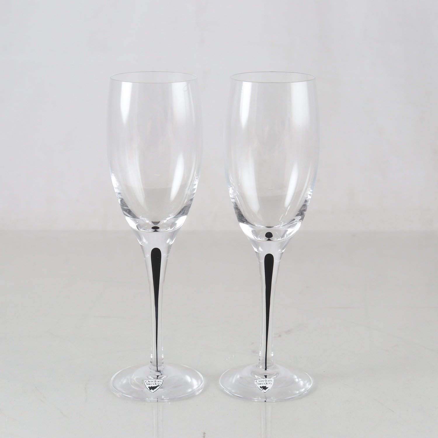 Champagneglas, Intermezzo, Erika Lagerbielke, Orrefors, 2 st