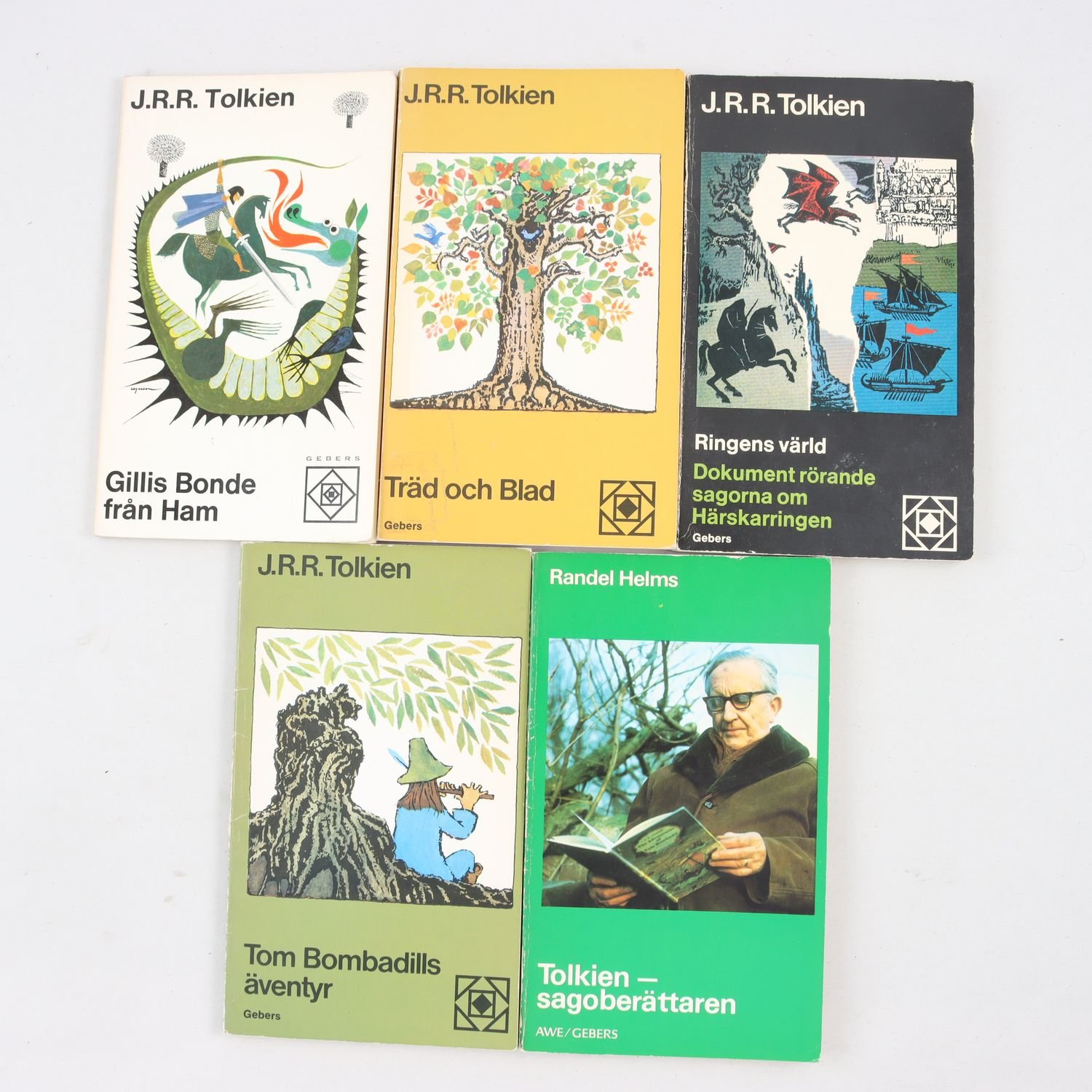 J.R.R. Tolkien, bokpaket med 5 pocket
