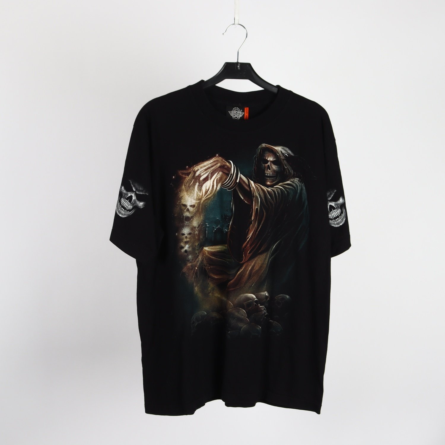 T-shirt, Rock Eagle, mönstrad, svart, stl. L.