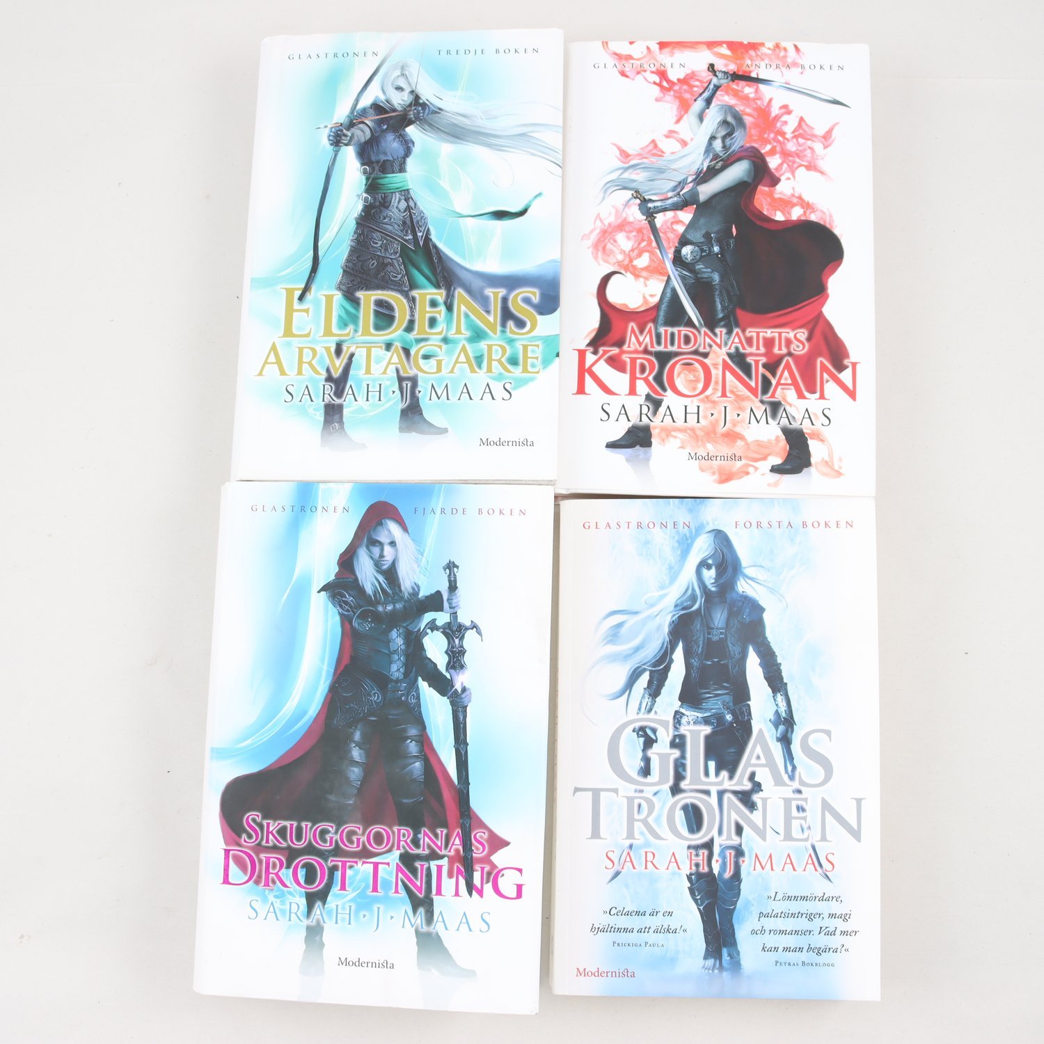 Sarah J. Maas, Glastronen, Bok 1-4