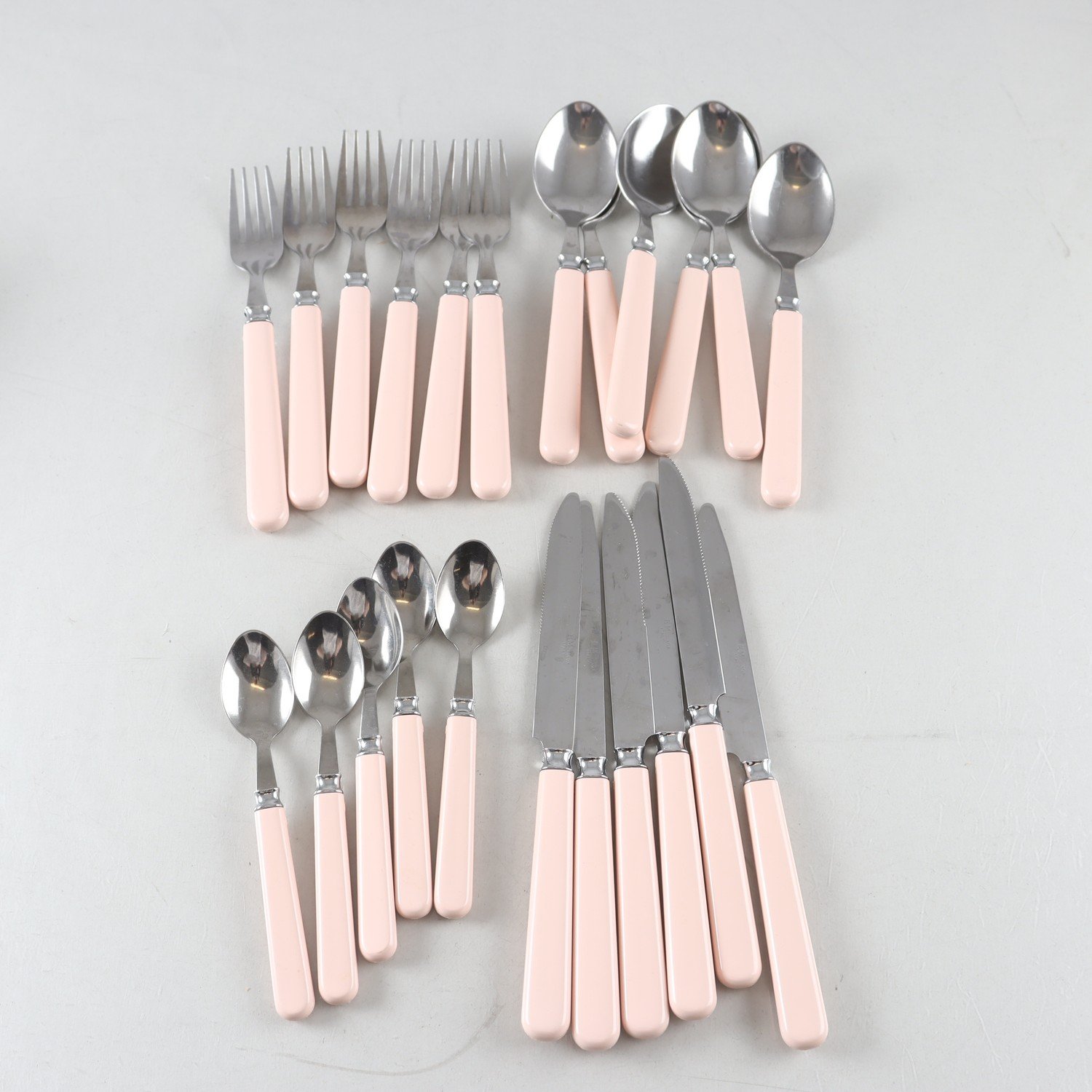 Bestick, rostfritt stål & plast, Ems, Italien, 23 del
