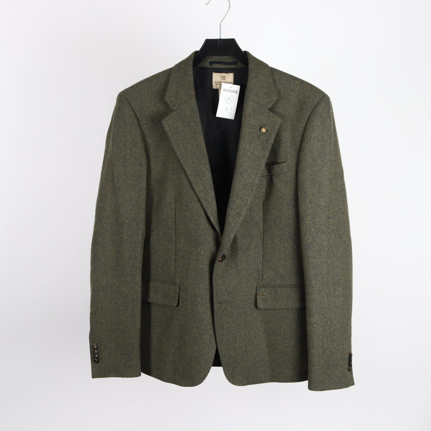 Kavaj, Scotch & Soda, grön, ullblandning, stl. 48.