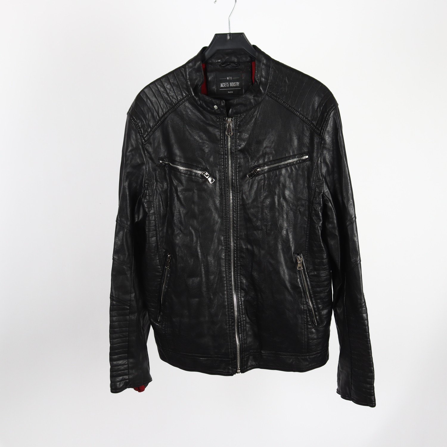 Skinnjacka, Jackets Industry, svart, stl. L.