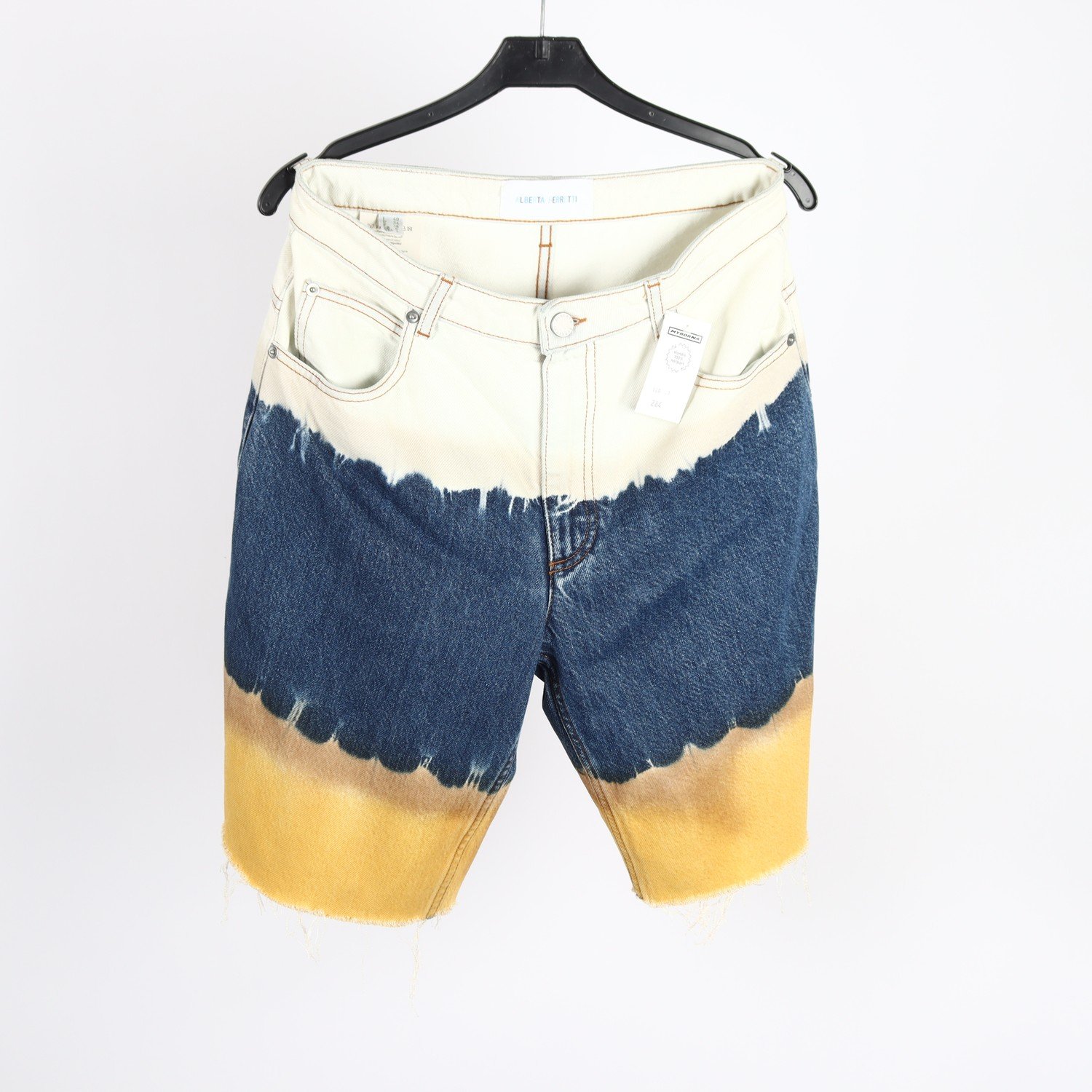Jeansshorts, Alberta Ferretti, flerfärgad, stl. 34