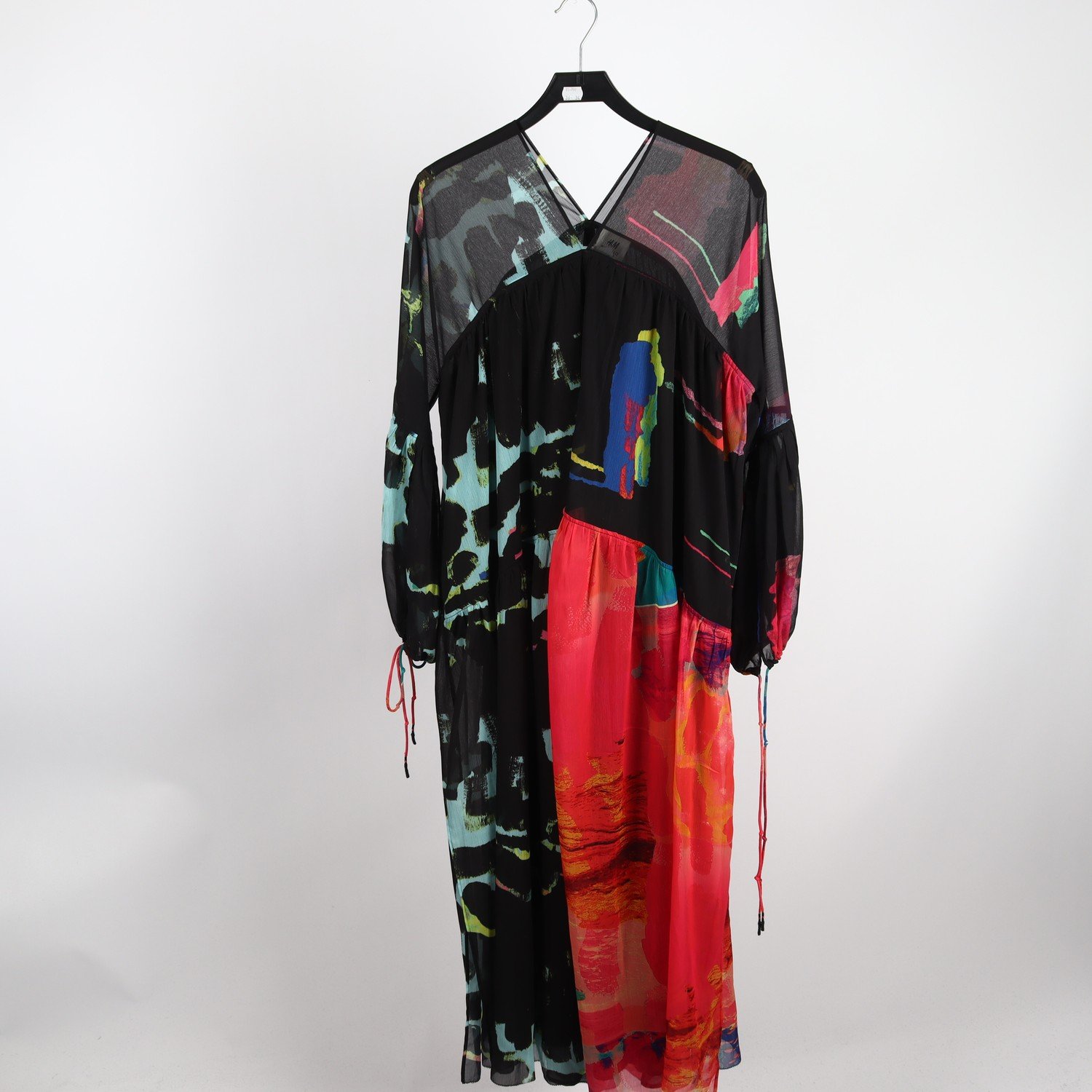 Klänning, H&M Studio, multi, mönstrad, stl. 36