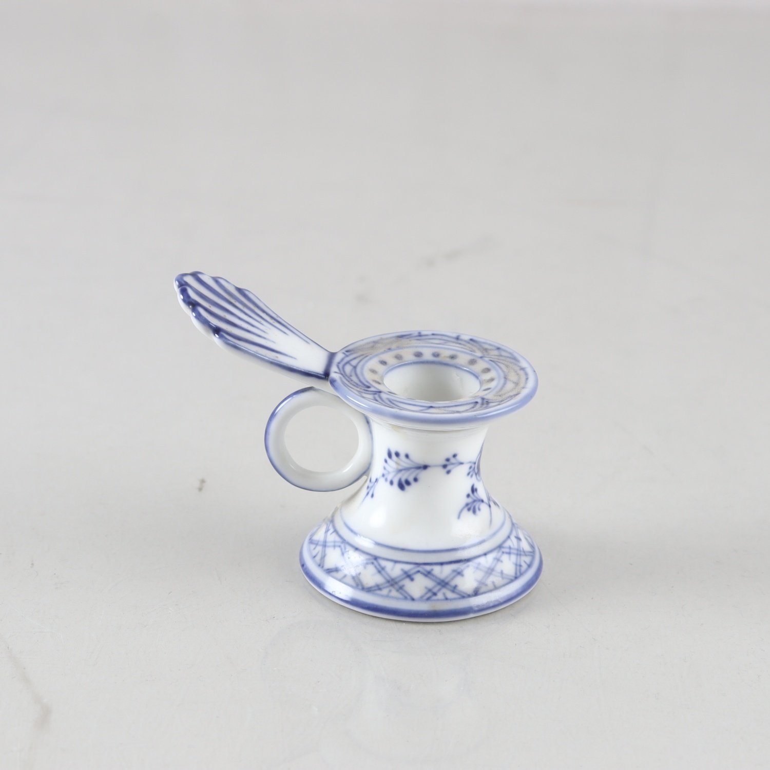Ljusstake, Musselmalet Riflet serie, Royal Copenhagen