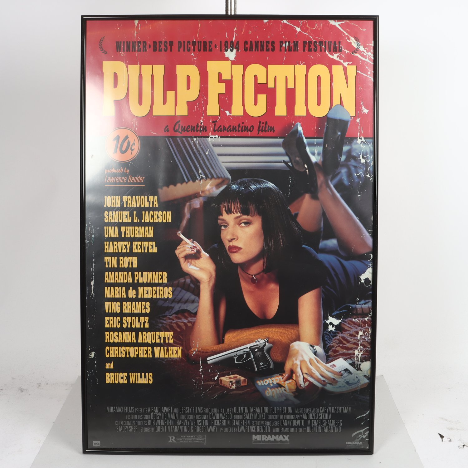 Tryck, filmaffisch, Pulp fiction, Miramax. Endast avhämtning.