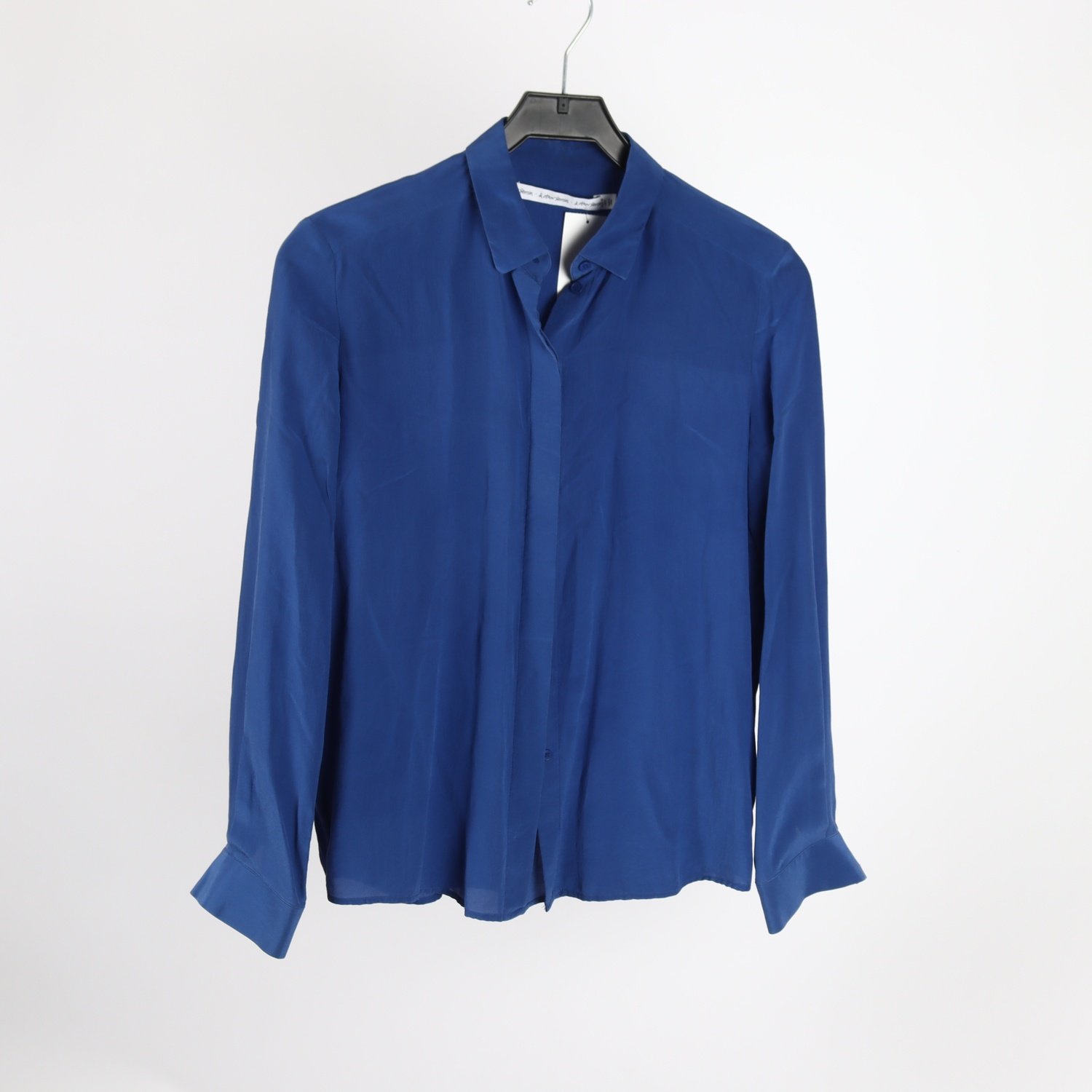 Blus, & Other Stories, blålila, silke, stl. 36.