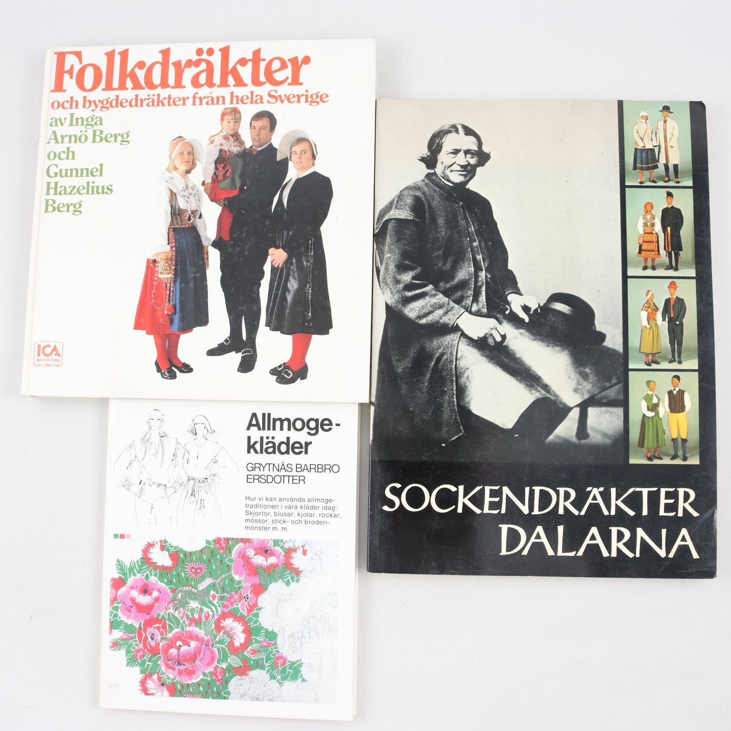 Folkdräkter, bokpaket med 3 volymer