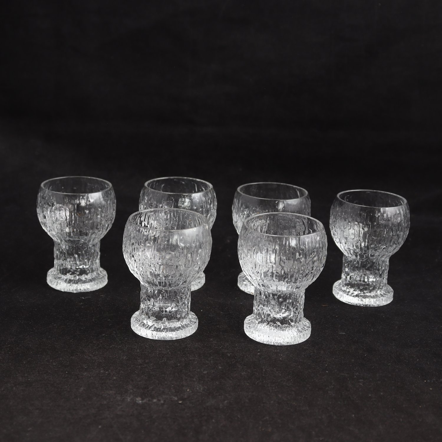Glas, Likörglas, Snapsglas, Iittala, ”Kekkerit”, Timo Sarpaneva, 6 st.