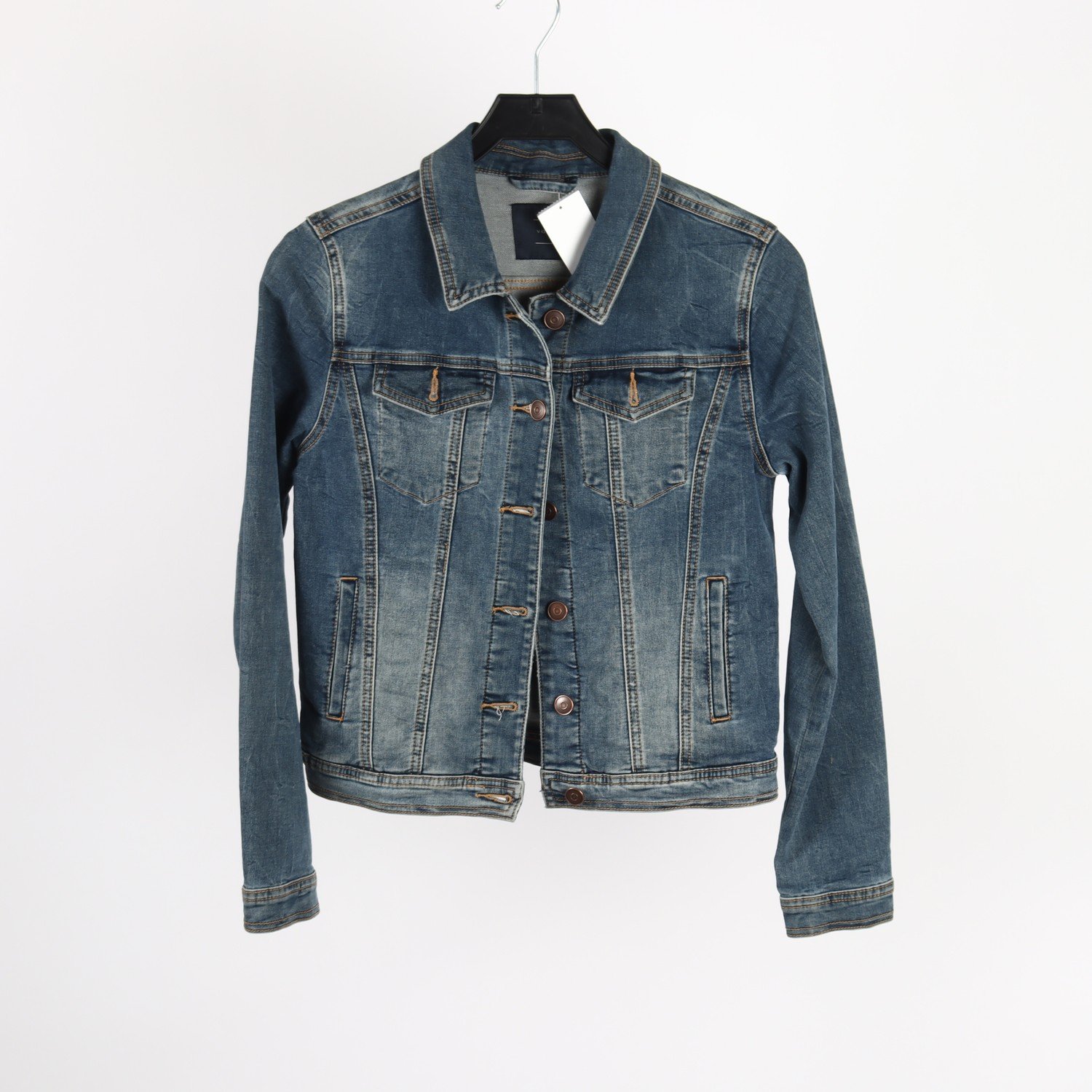 Jeansjacka, Vakker, blå, stl. 34.