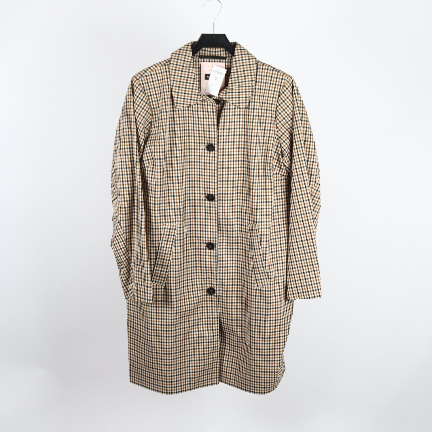 Kappa, Part Two, rutig, beige, brun, stl. 40.