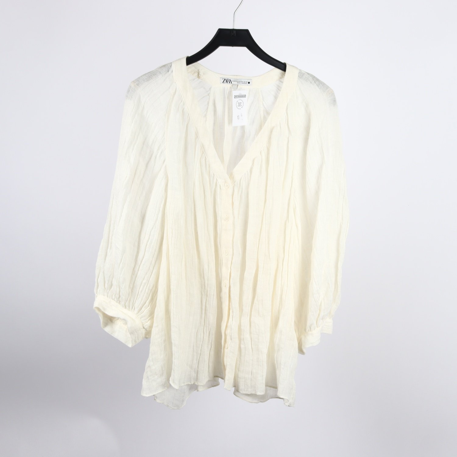 Blus, Zara, offwhite, oversize, stl. XS.