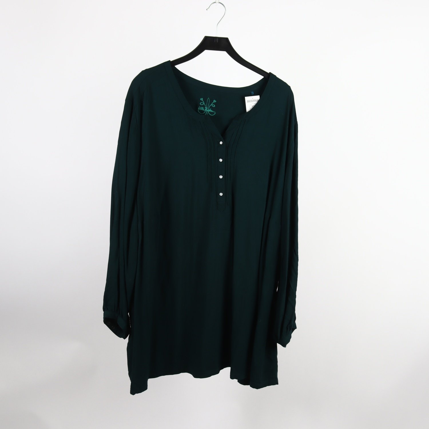 Blus/tunika, Ulla Popken, grön, stl. 62/64.